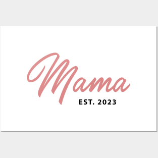 Mama EST. 2023 - First Mother's Day Posters and Art